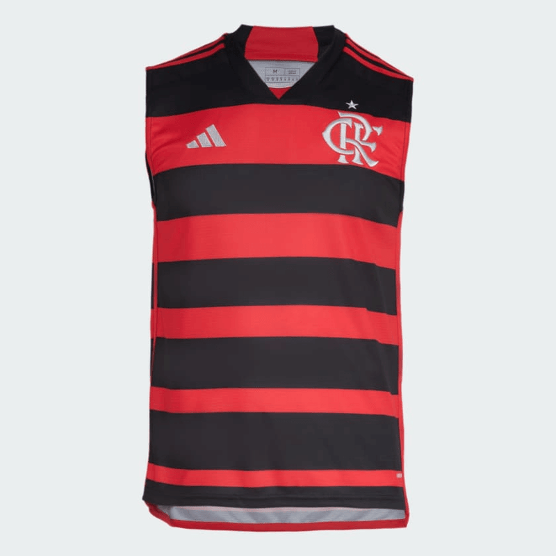 camisa_adidas_flamengo_2024_24-25_masculina-lançamento-torcedor-preta-VERMELHA-REGATA-SEM-MANGA