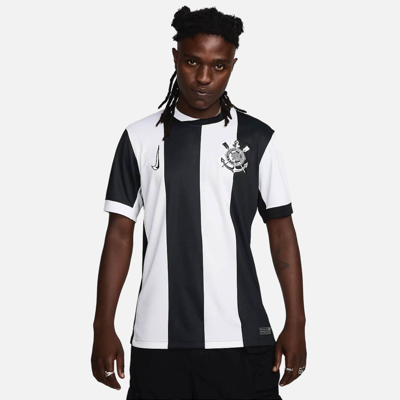 CAMISA TIMAO III THIRD 2024/25 TORCEDOR PRETA/BRANCA