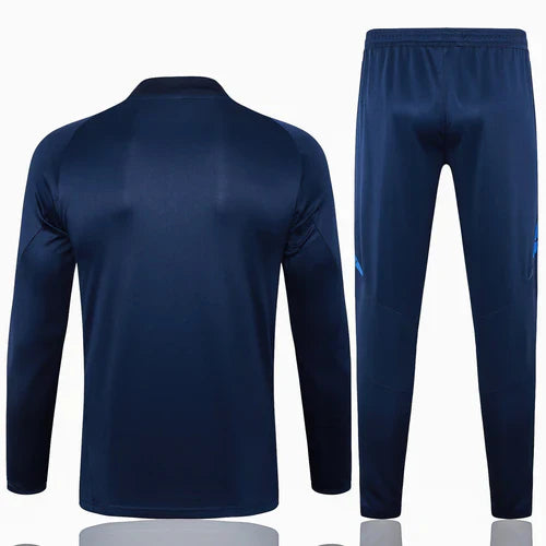 Conjunto Itália Zíper Longo Azul