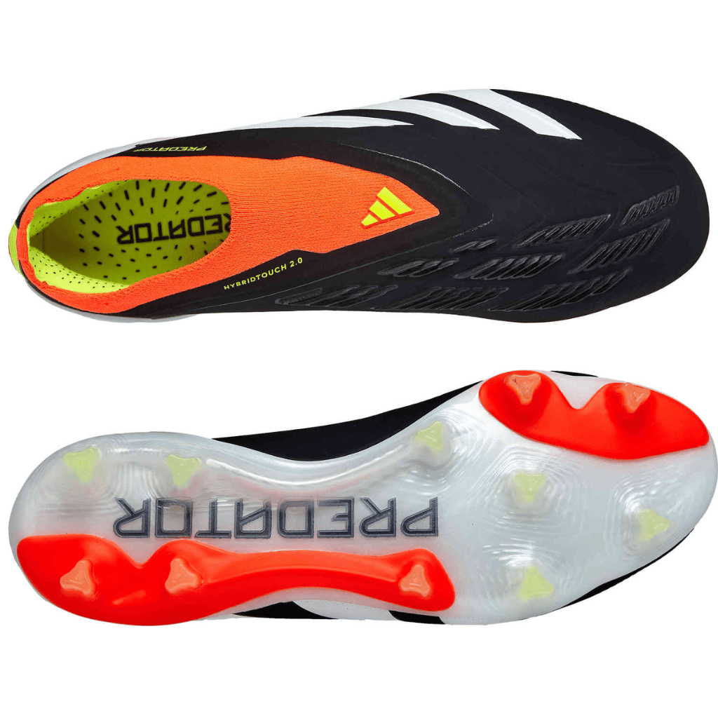 Chuteira de campo Adidas Predator 24 Laceless FG Solar Energy