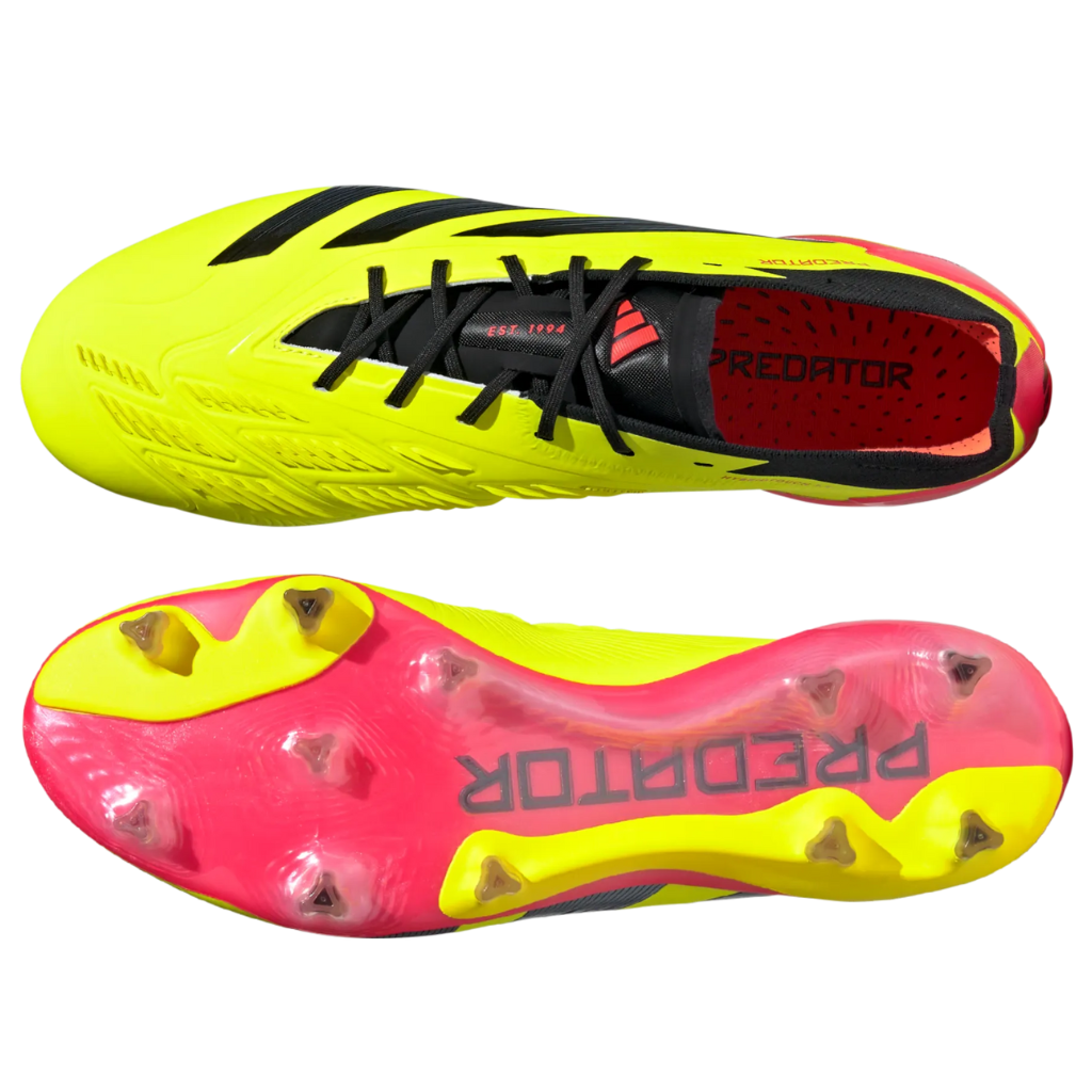 Chuteira de campo Adidas Predator 24 Lowcut FG Energy Citrus