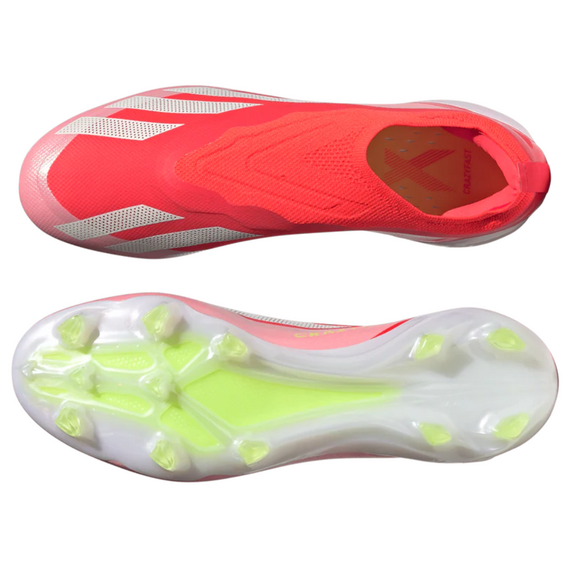 Chuteira de Campo Adidas X Crazyfast.1 FG Laceless Energy Citrus