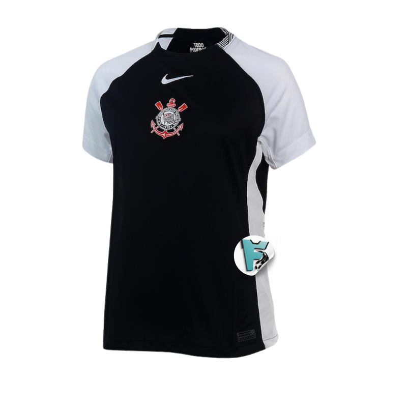 CAMISA TIMAO RESERVA 2025/26 PRETA FEMININA