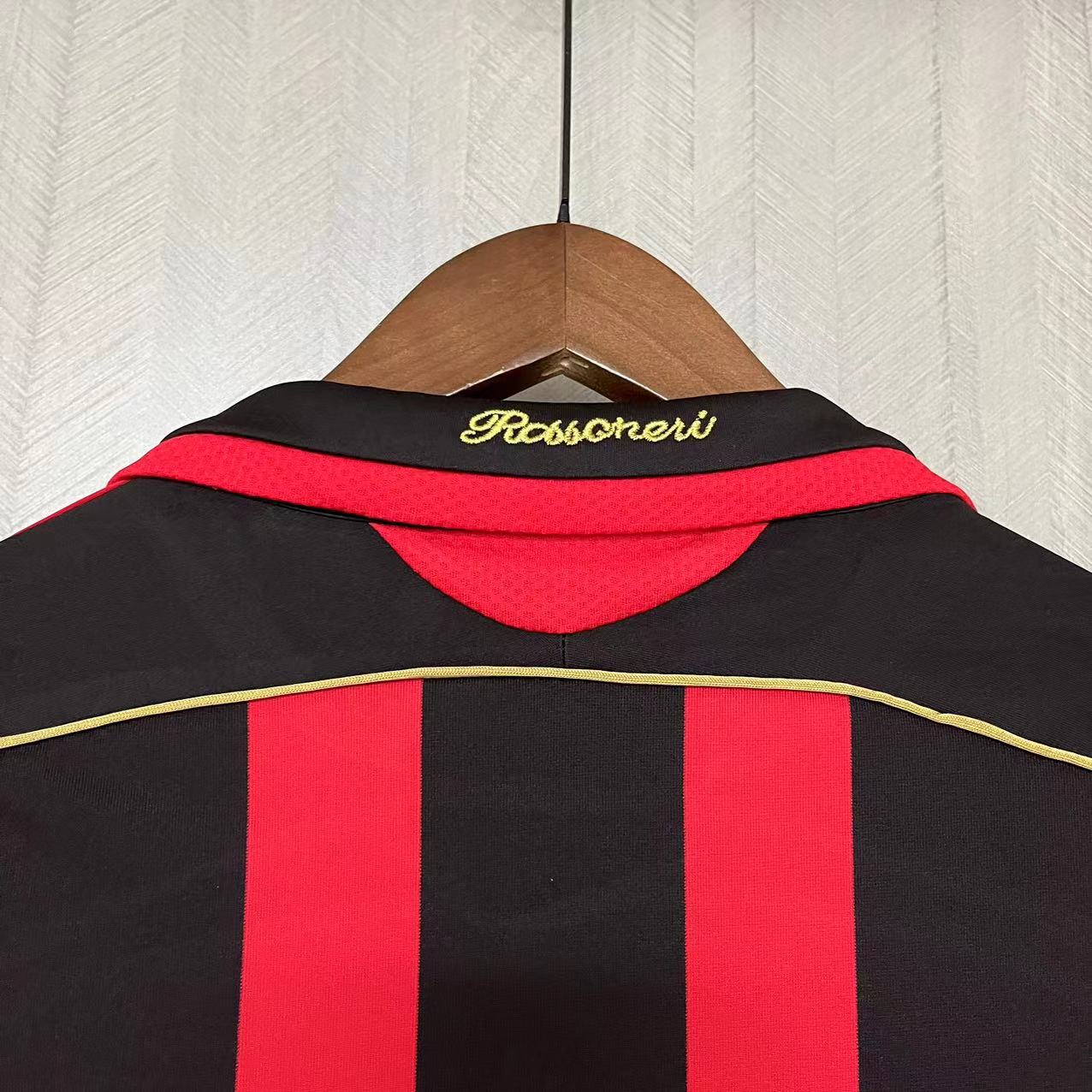 CAMISA RETRÔ MILAN HOME MANGA LONGA 06/07
