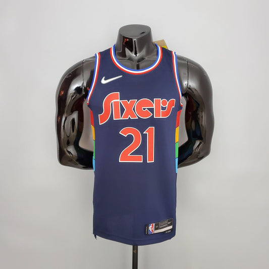 Regata NBA Philadelphia 76ers - Joel Embiid #21 Royal Blue