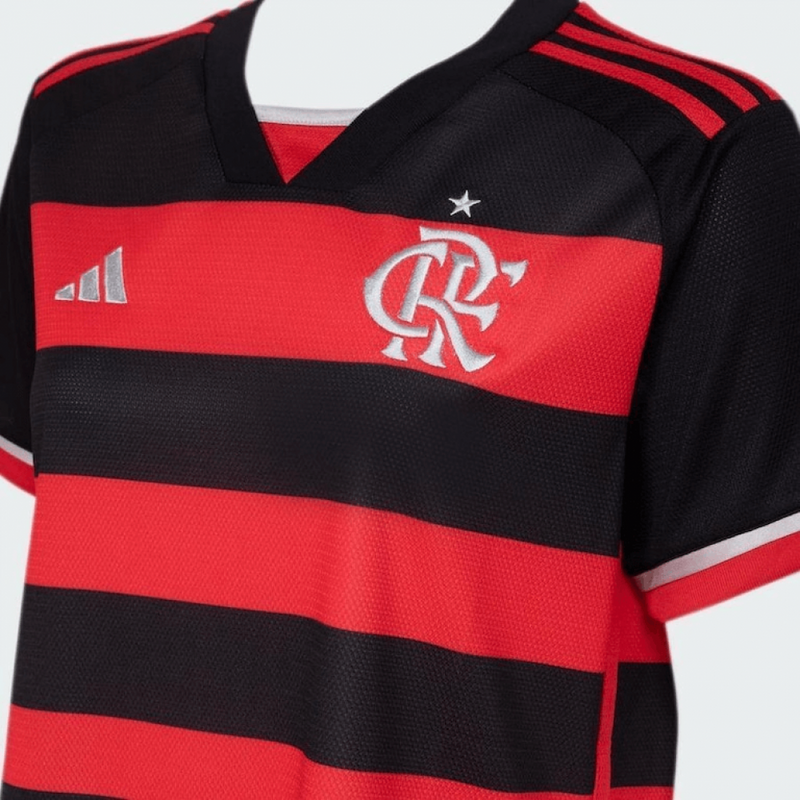 camisa_adidas_flamengo_i_2024_feminina-lançamento-24-25-torcedor-vermelha-preta