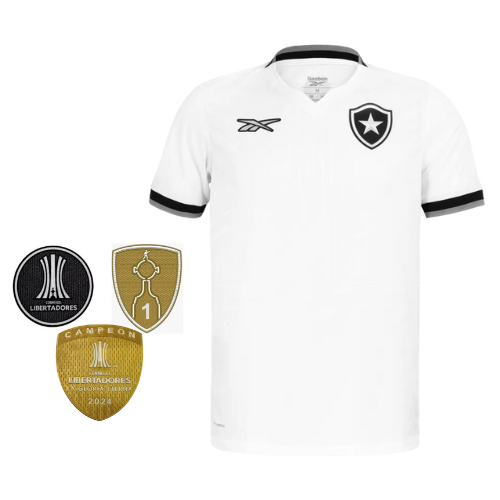 CAMISA BOTAFOGO III TERCEIRA 2024/25 BRANCA TORCEDOR LIBERTADORES