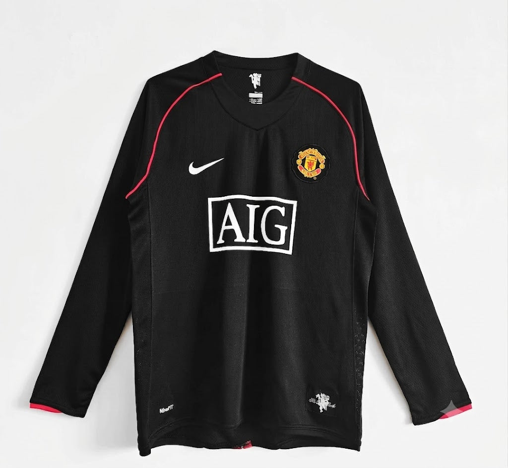 CAMISA RETRÔ MANCHESTER UNITED FOURTH 07/08 MANGA LONGA