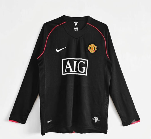 CAMISA RETRÔ MANCHESTER UNITED FOURTH 07/08 MANGA LONGA