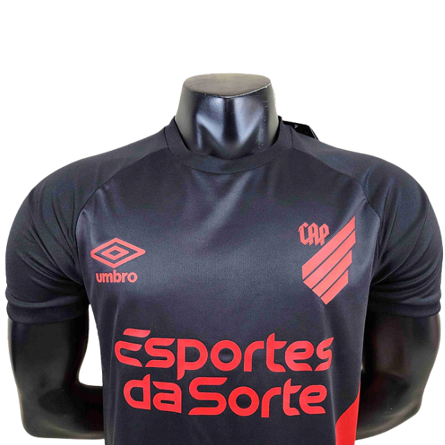 CAMISA ATHLÉTICO PARANAENSE II 2023/24 TERCEIRA TORCEDOR PRETA/VERMELHA