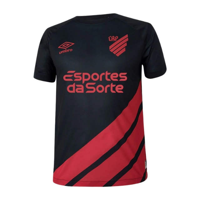 CAMISA ATHLÉTICO PARANAENSE II 2023/24 TERCEIRA TORCEDOR PRETA/VERMELHA