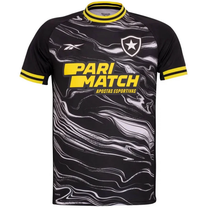 CAMISA BOTAFOGO IV QUARTA 2024/25 TORCEDOR PRETA/AMARELA LIBERTADORES