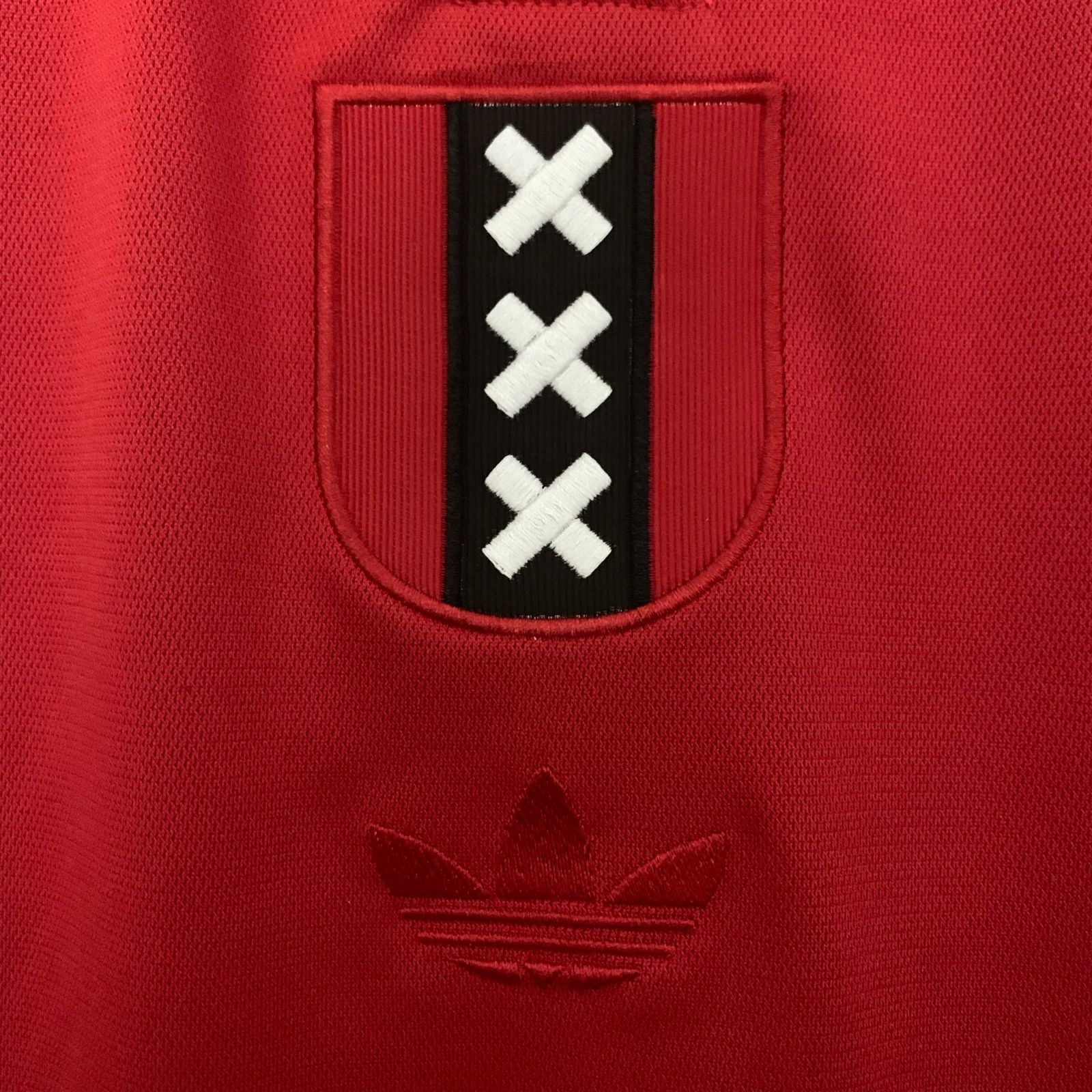 CAMISA AJAX ESPECIAL 125 ANOS VERMELHA/BRANCA MASCULINA 2025