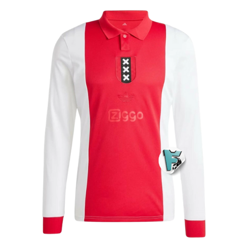 CAMISA AJAX ESPECIAL 125 ANOS VERMELHA/BRANCA MASCULINA 2025