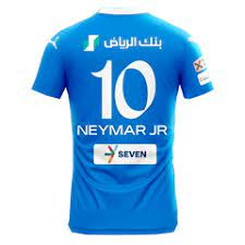 CAMISA NEYMAR JR 10 AL HILAL HOME 2023/24 AZUL MASCULINA + CHAVEIRO ESPECIAL DE BRINDE