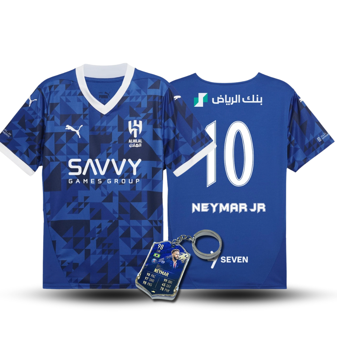 CAMISA AL HILAL HOME 2024/25 AZUL MASCULINA + CHAVEIRO ESPECIAL DE BRINDE