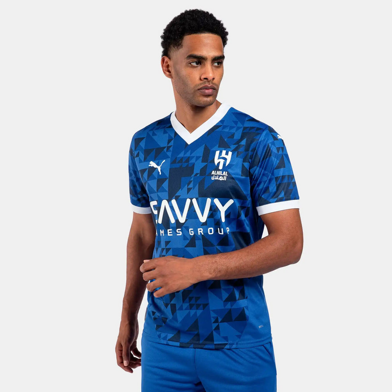 CAMISA NEYMAR JR 10 AL HILAL HOME 2024/25 AZUL MASCULINA + CHAVEIRO ESPECIAL DE BRINDE