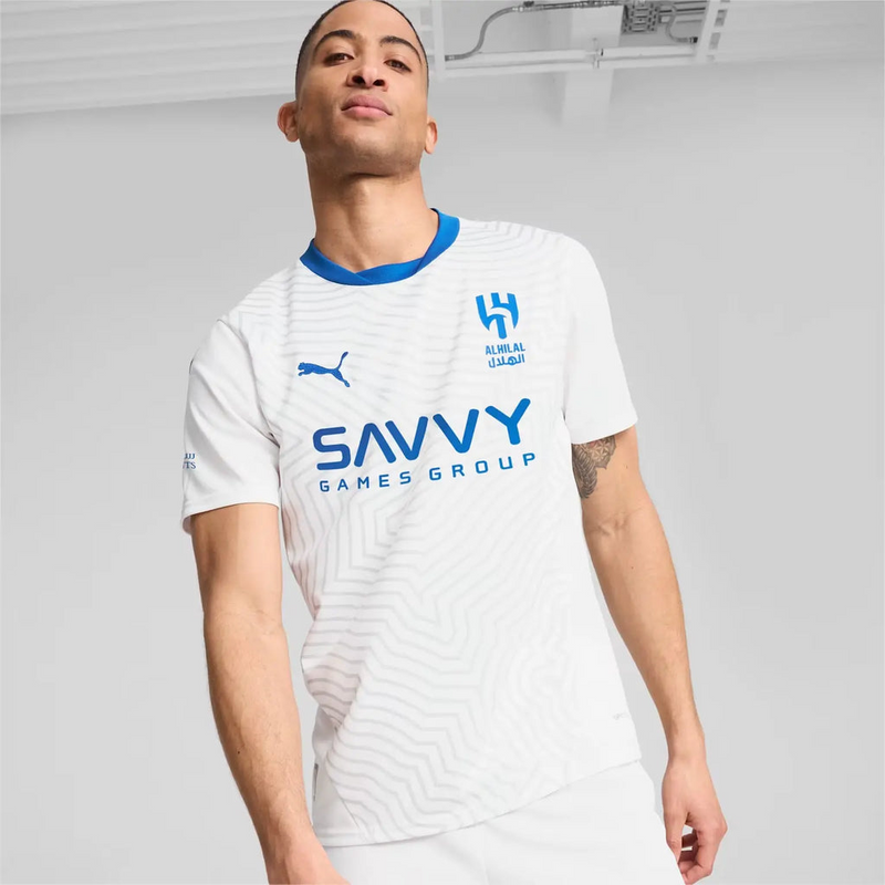 CAMISA NEYMAR JR 10 AL HILAL AWAY 2024/25 BRANCO MASCULINA + CHAVEIRO ESPECIAL DE BRINDE