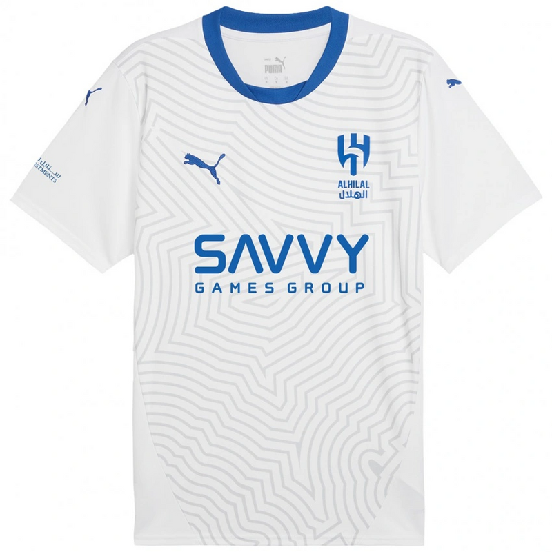 CAMISA NEYMAR JR 10 AL HILAL AWAY 2024/25 BRANCO MASCULINA + CHAVEIRO ESPECIAL DE BRINDE