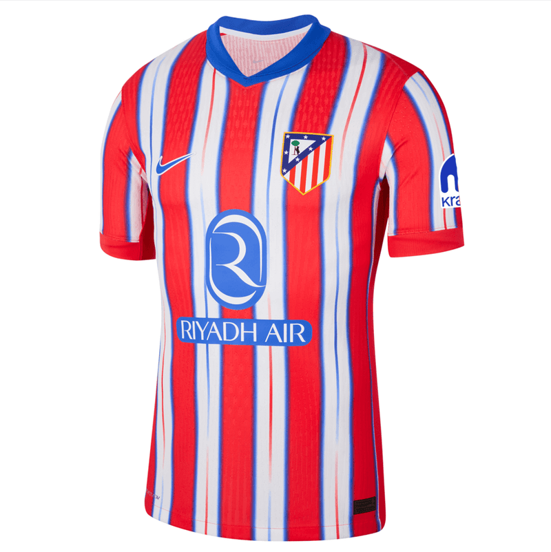 camisa-atlético-de-madrid-24-25-nike-lançamento-listrada-vermelha-branca-azul