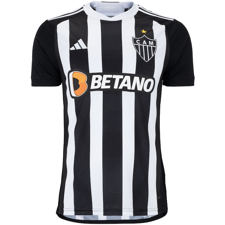 CAMISA ATLÉTICO MINEIRO I 2024/25 HOME TORCEDOR PRETA/BRANCA