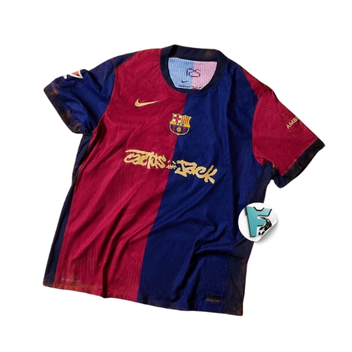 CAMISA TRAVIS SCOTT X BARCELONA 2024 CACTUS JACK TORCEDOR