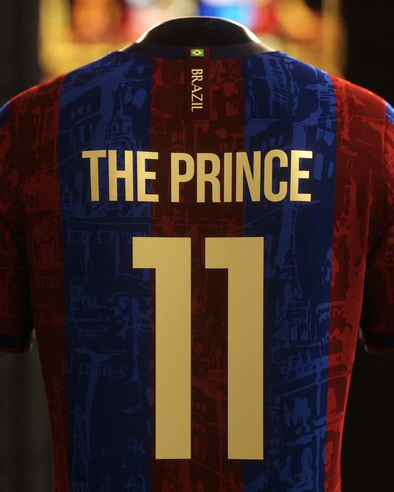 CAMISA THE PRINCE NEYMAR JR GRENÁ EL CLÁSSICO 2024/25 ESPECIAL + CHAVEIRO ESCLUSIVO