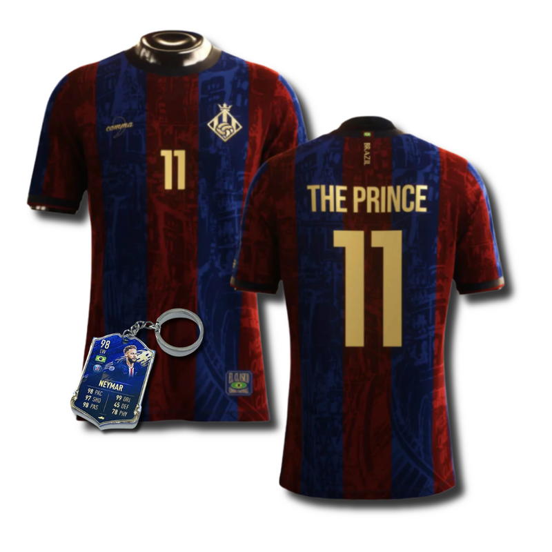 CAMISA THE PRINCE NEYMAR JR GRENÁ EL CLÁSSICO 2024/25 ESPECIAL + CHAVEIRO ESCLUSIVO