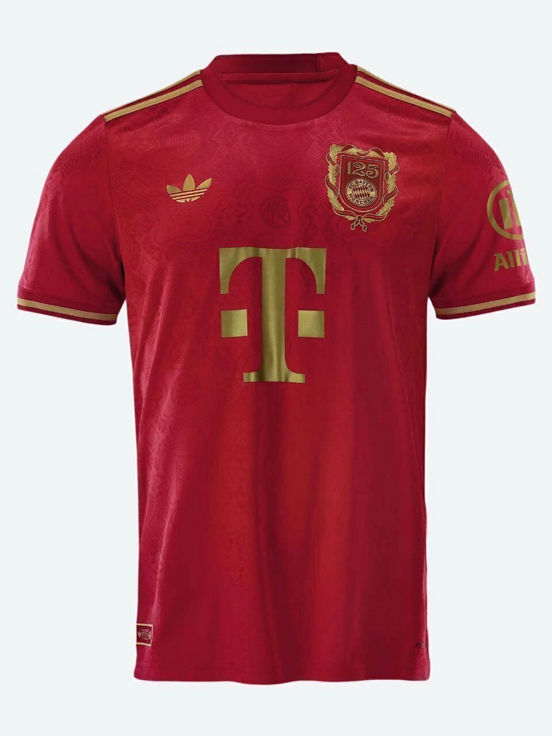 CAMISA BAYERN ESPECIAL 2025/26 125 ANOS VERMELHA TORCEDOR