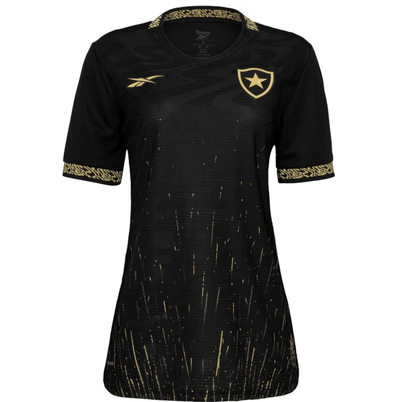 CAMISA FEMININA BOTAFOGO II 2024/25 RESERVA PRETA/DOURADO