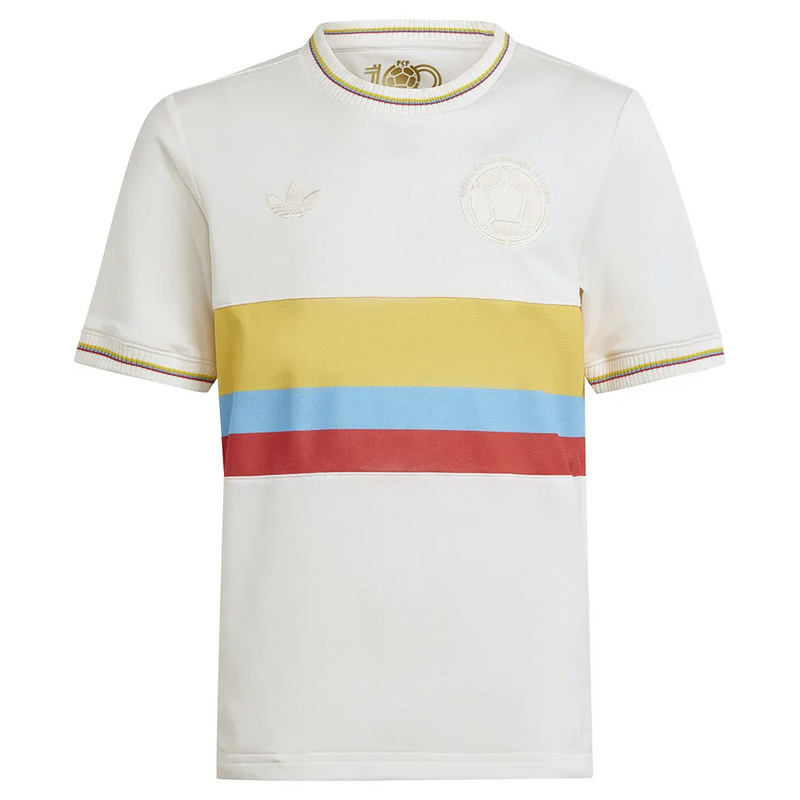 CAMISA COLOMBIA EDIÇÃO ESPECIAL 100 ANOS BRANCA