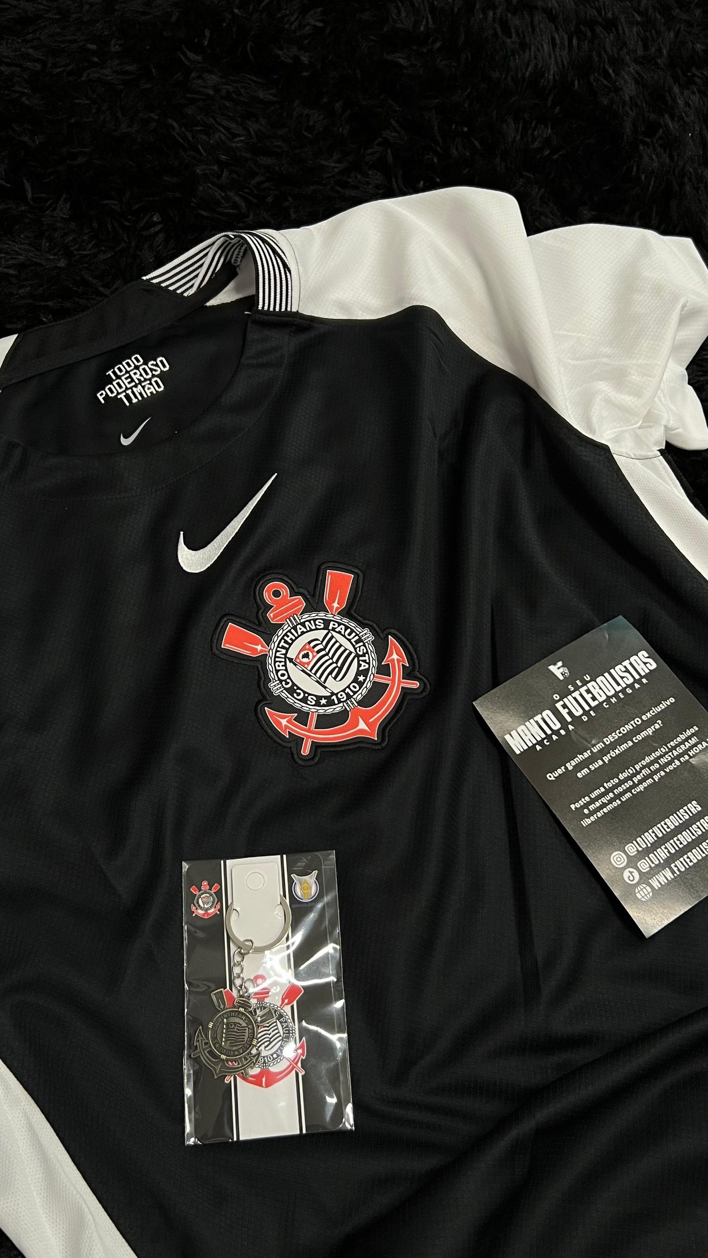 CAMISA TIMAO RESERVA 2025/26 PRETA FEMININA