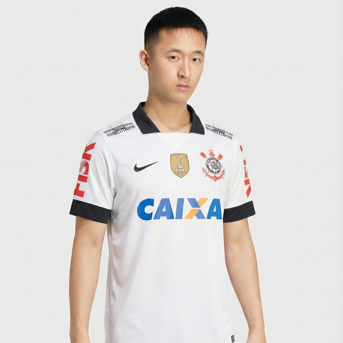CAMISA RETRO TIMAO TITULAR 2013 BRANCA MASCULINA