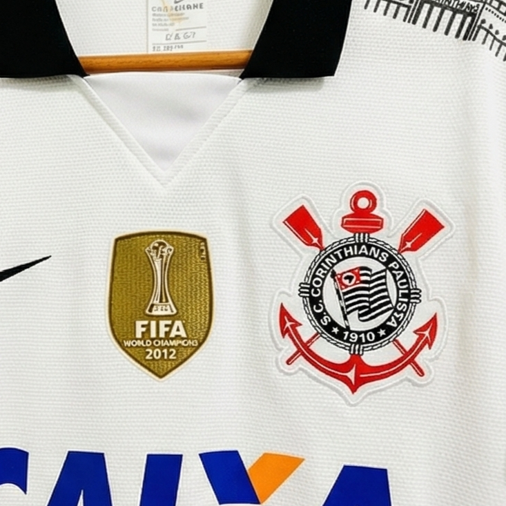 CAMISA RETRO TIMAO TITULAR 2013 BRANCA MASCULINA