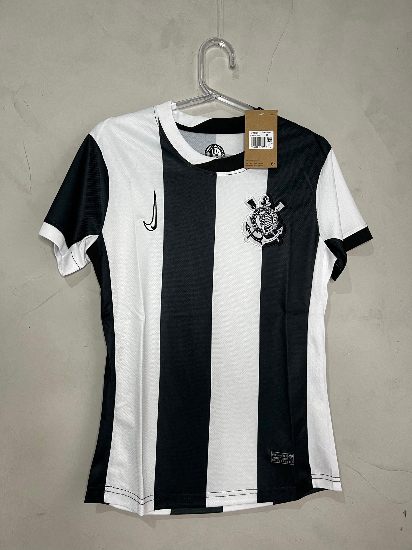CAMISA FEMININA TIMAOIII THIRD 2024/25 PRETO/BRANCO