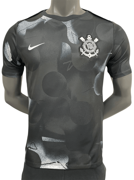 CAMISA TIMAO PRÉ JOGO 2025/26 PRETA MASCULINA