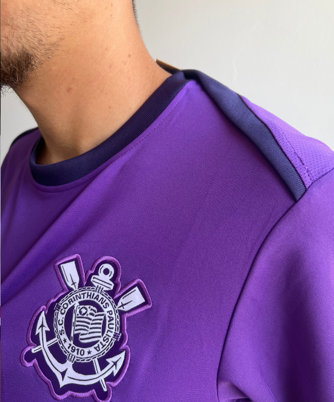CAMISA TIMAO TREINO 2025 ROXA PRONTA ENTREGA MASCULINA