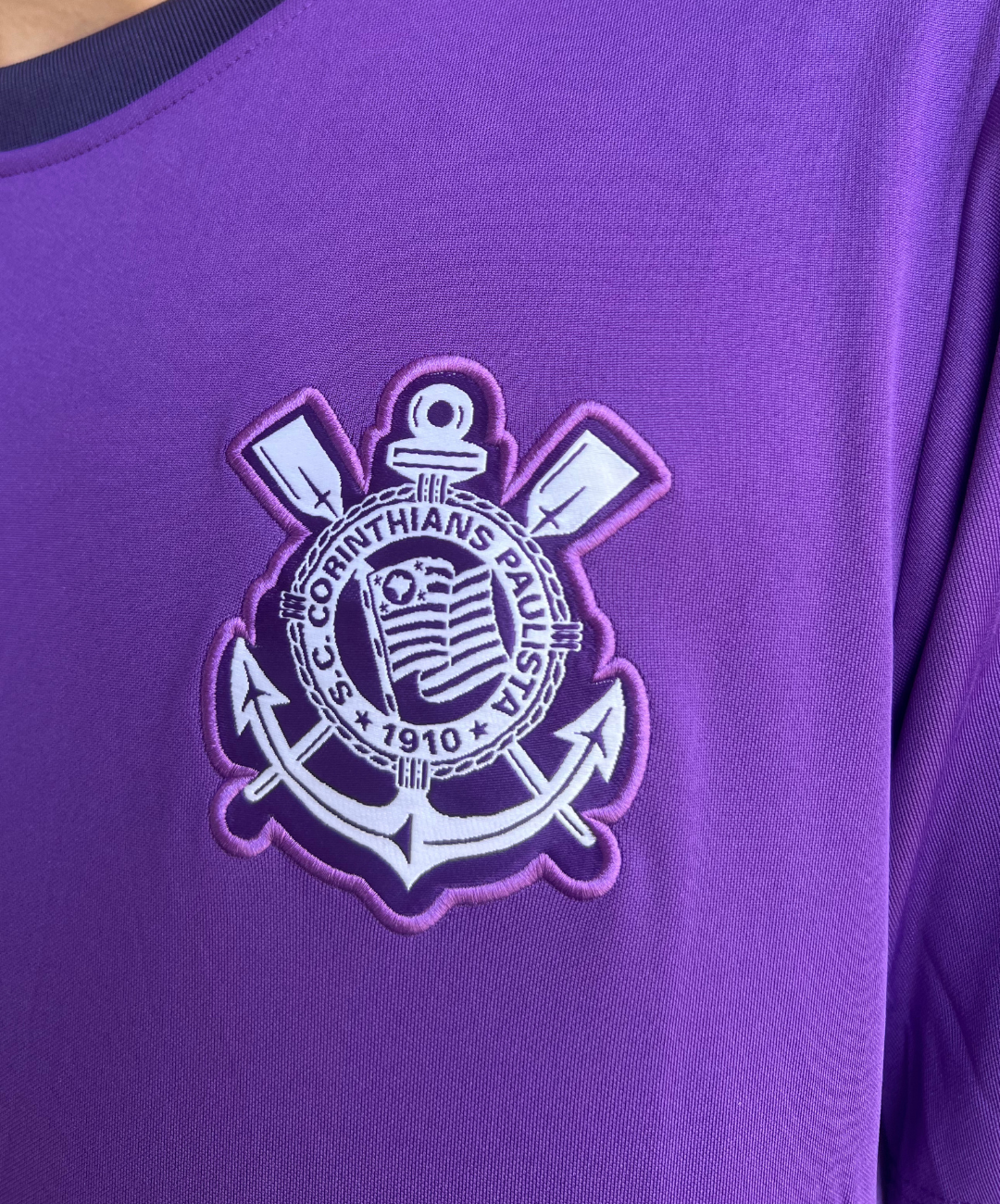 CAMISA TIMAO TREINO 2025 ROXA PRONTA ENTREGA MASCULINA
