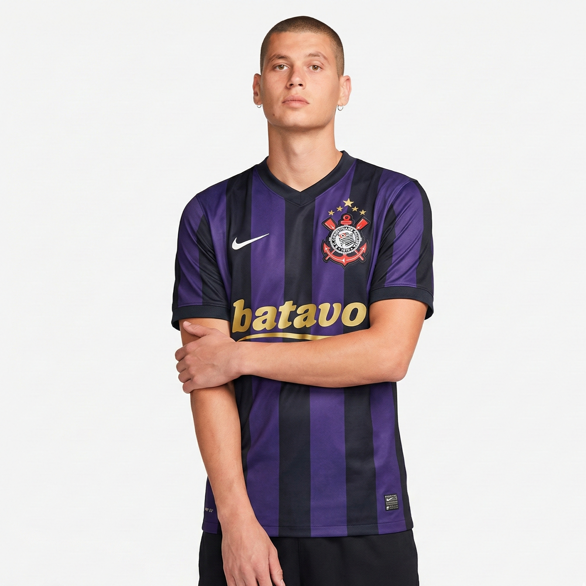 CAMISA RETRO TIMAO TERCEIRA 2009 PRETA/ROXA MASCULINA