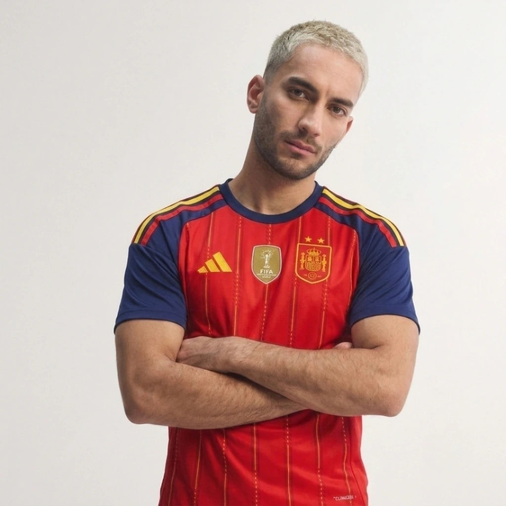 CAMISA ESPANHA TITULAR FWC 2026 ( 2 ESTRELAS + PATCH CAMPEÃO ) PRONTA ENTREGA