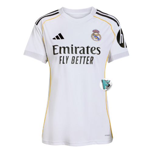 CAMISA FEMININA REAL MADRID TITULAR I 2025/26