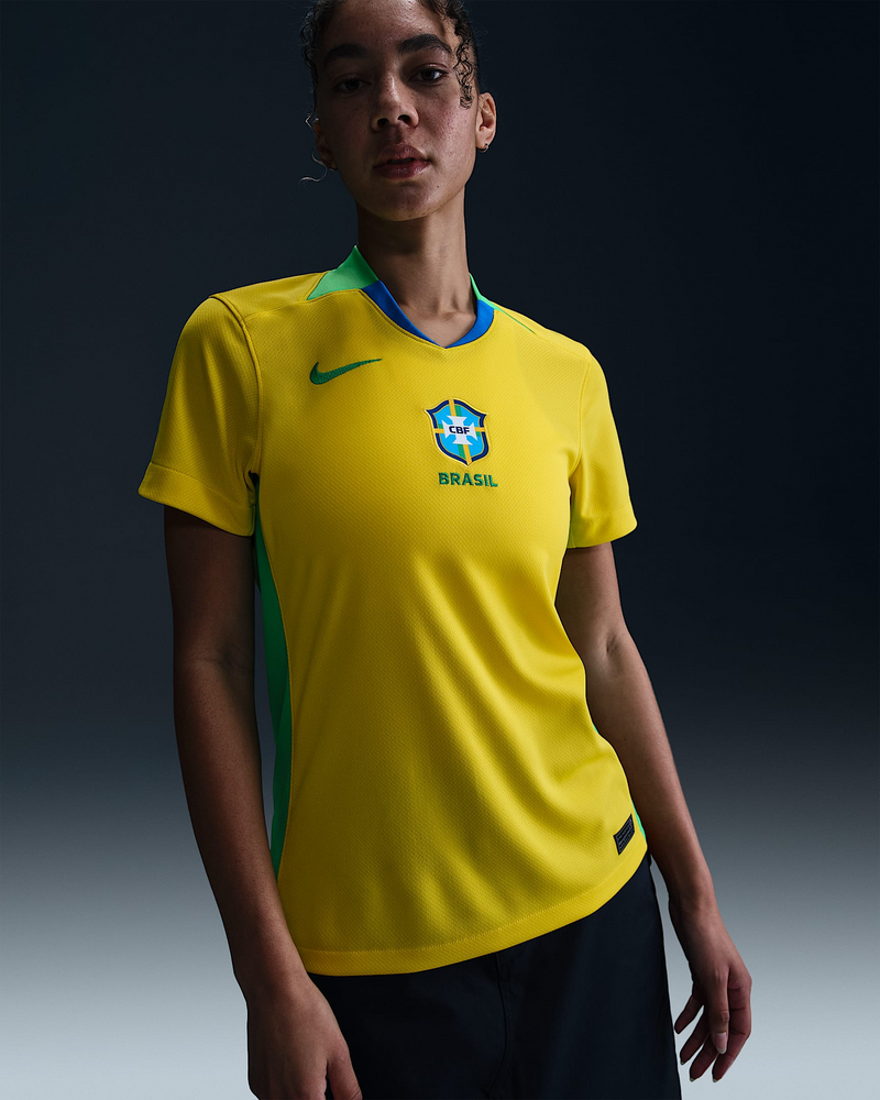 CAMISA BRASIL I TITULAR 2025 TORCEDOR FEMININA
