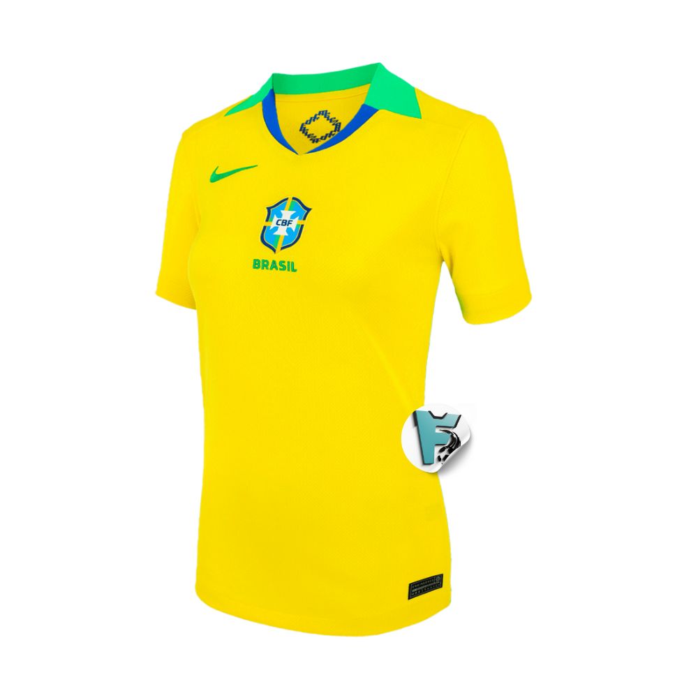 CAMISA BRASIL I TITULAR 2025 TORCEDOR FEMININA