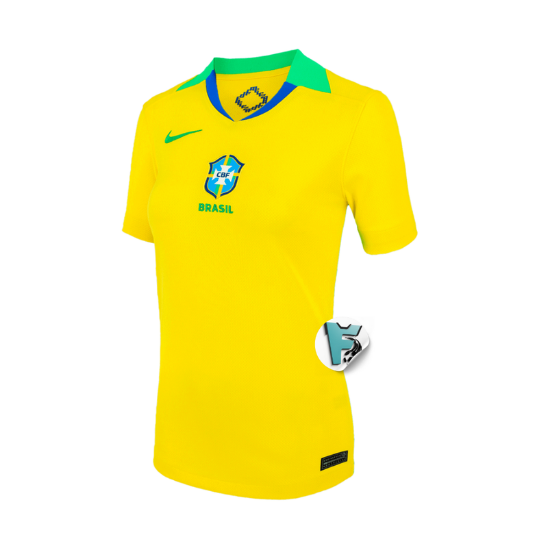CAMISA BRASIL I TITULAR 2025 TORCEDOR FEMININA