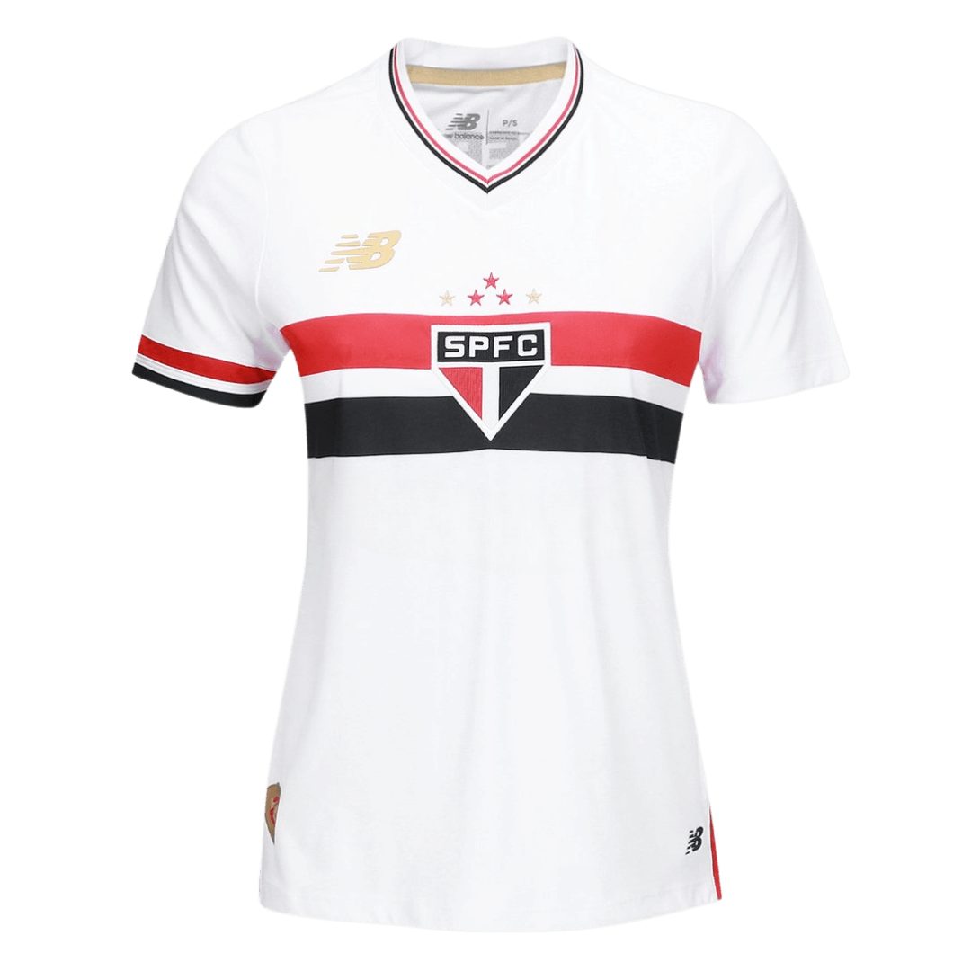 CAMISA FEMININA SÃO PAULO TITULAR I 2025/26 TORCEDOR BRANCA