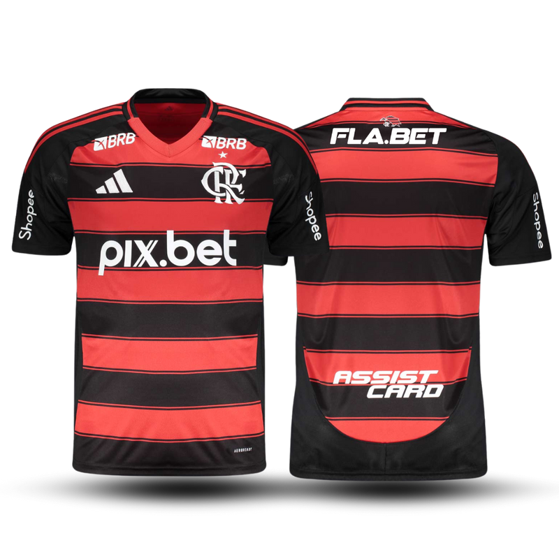 CAMISA FLAMENGO HOME I 2025/26 TORCEDOR RUBRO NEGRA