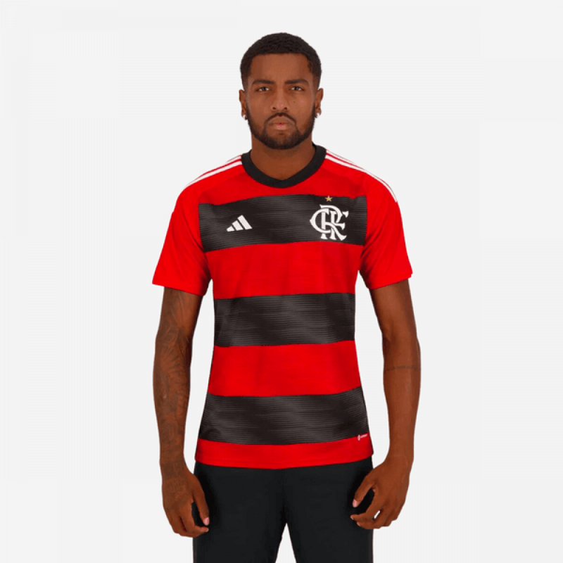 camisa_adidas_flamengo_2023_23-24_masculina-lançamento-torcedor-preta-VERMELHA