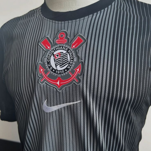 CAMISA TIMAO GOLEIRO 2025/26 PRETA MASCULINA TORCEDOR