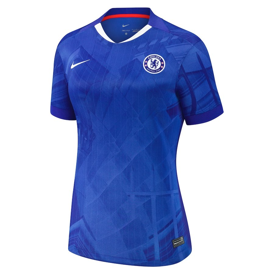 CAMISA FEMININA  CHELSEA I TITULAR 2025 AZUL