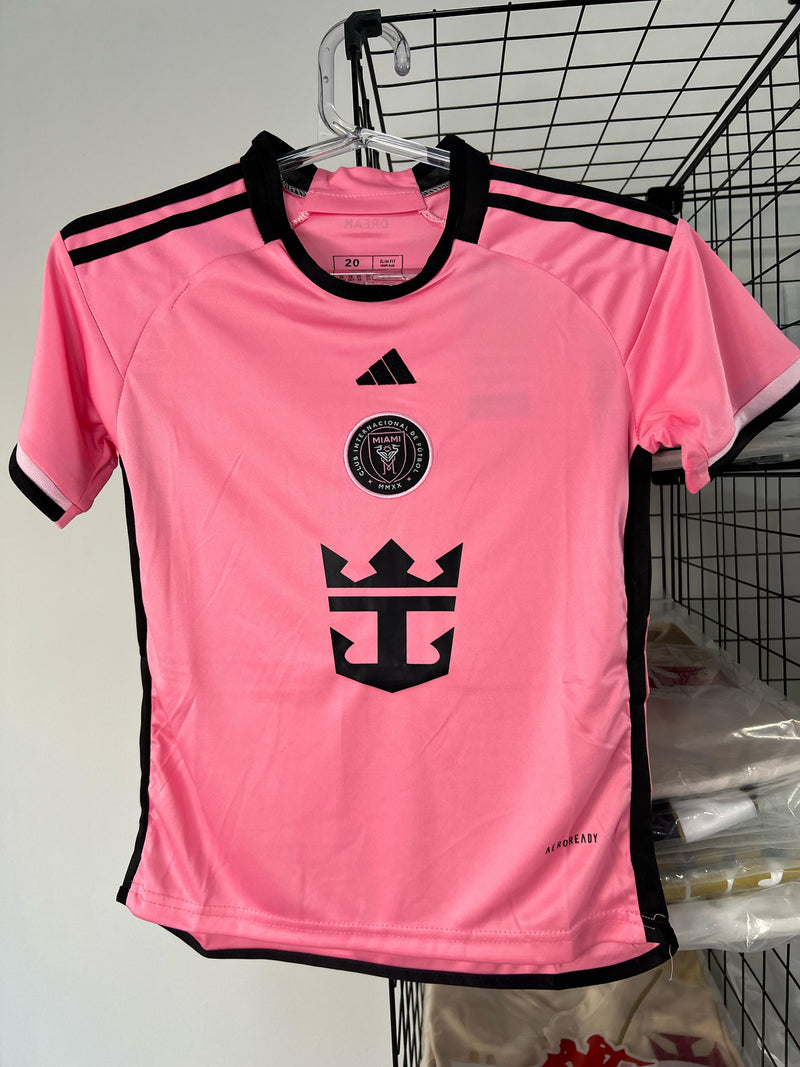 CAMISA INFANTIL INTER MIAMI HOME I 2024/25 ROSA PRONTA ENTREGA